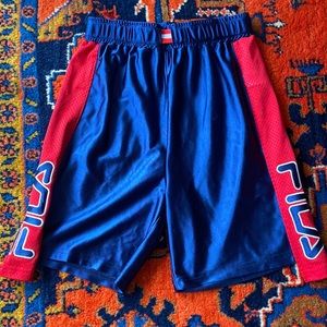 Fila shorts- high-waisted basketball shorts